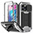 Luxury Aluminum Metal Cover Case 360 Degrees RJ1 for Apple iPhone 15 Pro