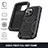 Luxury Aluminum Metal Cover Case 360 Degrees RJ2 for Apple iPhone 14 Pro