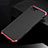 Luxury Aluminum Metal Cover Case for Apple iPhone 8 Plus Red and Black