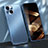 Luxury Aluminum Metal Cover Case M03 for Apple iPhone 15 Blue