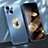 Luxury Aluminum Metal Cover Case M08 for Apple iPhone 15 Blue