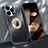 Luxury Aluminum Metal Cover Case M08 for Apple iPhone 15 Pro Black