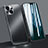 Luxury Aluminum Metal Cover Case M09 for Apple iPhone 14 Black