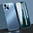 Luxury Aluminum Metal Cover Case M09 for Apple iPhone 14 Blue