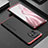 Luxury Aluminum Metal Cover Case T01 for Xiaomi Mi 11 Lite 4G Red and Black