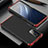 Luxury Aluminum Metal Cover Case T02 for Huawei Honor X10 5G Red and Black