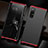 Luxury Aluminum Metal Cover Case T02 for Oppo Find X2 Neo Red and Black