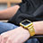 Luxury Aluminum Metal Frame Cover C03 for Apple iWatch 42mm Gold