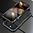 Luxury Aluminum Metal Frame Cover Case A01 for Apple iPhone 14 Pro Gray