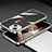 Luxury Aluminum Metal Frame Cover Case A02 for Apple iPhone 15 Plus Silver