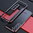 Luxury Aluminum Metal Frame Cover Case A02 for Samsung Galaxy S21 5G Red and Black