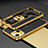 Luxury Aluminum Metal Frame Cover Case A03 for Apple iPhone 13 Gold