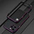 Luxury Aluminum Metal Frame Cover Case for Apple iPhone 13 Pro Purple