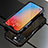 Luxury Aluminum Metal Frame Cover Case for Apple iPhone 13 Red and Black