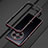 Luxury Aluminum Metal Frame Cover Case for Huawei Mate 50 Red and Black