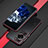 Luxury Aluminum Metal Frame Cover Case for Huawei P60 Pro Red and Black