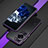 Luxury Aluminum Metal Frame Cover Case for Huawei P60 Purple and Blue