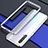 Luxury Aluminum Metal Frame Cover Case for Oppo F15 Silver