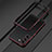 Luxury Aluminum Metal Frame Cover Case for Samsung Galaxy S24 5G Red and Black