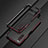 Luxury Aluminum Metal Frame Cover Case for Sony Xperia 10 V Red and Black