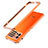 Luxury Aluminum Metal Frame Cover Case for Vivo iQOO 9 5G Orange