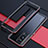 Luxury Aluminum Metal Frame Cover Case for Xiaomi Redmi K60 Pro 5G Red and Black