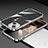 Luxury Aluminum Metal Frame Cover Case JL1 for Apple iPhone 15 Plus Silver