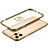 Luxury Aluminum Metal Frame Cover Case JL2 for Apple iPhone 13 Pro Max Gold