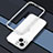 Luxury Aluminum Metal Frame Cover Case JZ1 for Apple iPhone 15 Plus Silver