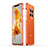 Luxury Aluminum Metal Frame Cover Case JZ1 for Huawei Mate 50 Pro Orange