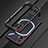 Luxury Aluminum Metal Frame Cover Case JZ1 for Nothing Phone 2 Red and Black