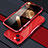 Luxury Aluminum Metal Frame Cover Case LF1 for Apple iPhone 15 Plus Red