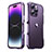 Luxury Aluminum Metal Frame Cover Case LF3 for Apple iPhone 15 Pro Purple