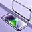 Luxury Aluminum Metal Frame Cover Case LK2 for Apple iPhone 13 Pro Max Purple