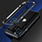 Luxury Aluminum Metal Frame Cover Case N01 for Apple iPhone 12 Pro Blue and Black