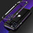 Luxury Aluminum Metal Frame Cover Case N01 for Apple iPhone 12 Pro Max Purple