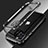 Luxury Aluminum Metal Frame Cover Case N01 for Apple iPhone 12 Pro Max Silver and Black