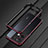 Luxury Aluminum Metal Frame Cover Case S01 for Oppo Reno9 5G Red and Black