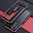 Luxury Aluminum Metal Frame Cover Case S01 for Xiaomi Mi 11i 5G Red and Black