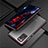 Luxury Aluminum Metal Frame Cover Case T01 for Samsung Galaxy Note 20 5G Red and Black