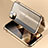 Luxury Aluminum Metal Frame Mirror Cover Case 360 Degrees for Apple iPhone 15 Gold