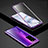 Luxury Aluminum Metal Frame Mirror Cover Case 360 Degrees for Huawei Honor 30 Pro Purple