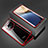 Luxury Aluminum Metal Frame Mirror Cover Case 360 Degrees for Huawei Honor Magic3 5G Red