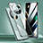 Luxury Aluminum Metal Frame Mirror Cover Case 360 Degrees for Huawei Mate 60 Green