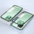 Luxury Aluminum Metal Frame Mirror Cover Case 360 Degrees for Huawei Nova Y61 Green