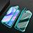 Luxury Aluminum Metal Frame Mirror Cover Case 360 Degrees for Huawei P smart S