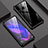 Luxury Aluminum Metal Frame Mirror Cover Case 360 Degrees for Huawei P30 Lite New Edition Black