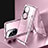 Luxury Aluminum Metal Frame Mirror Cover Case 360 Degrees for Huawei P50