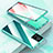 Luxury Aluminum Metal Frame Mirror Cover Case 360 Degrees for OnePlus Ace 5G Green