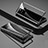 Luxury Aluminum Metal Frame Mirror Cover Case 360 Degrees for Realme 8 5G Black